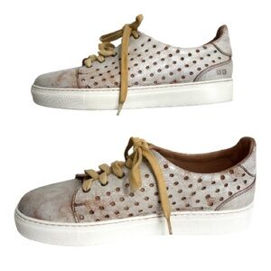 Workshop Republic Clothing Distressed Leather two-tone Women Shoes Sz.9 Sneakers